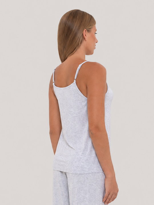 Sleep Camisole Light Grey Heather back