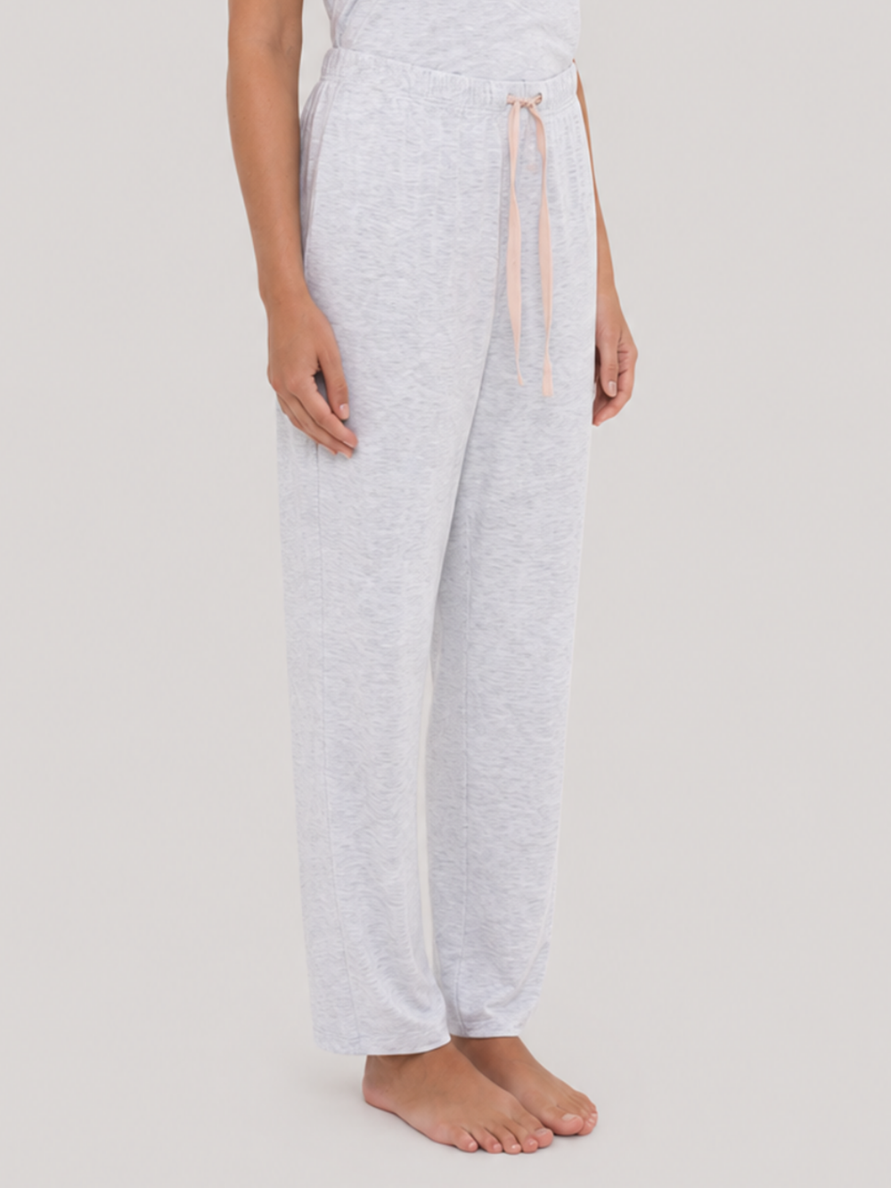 Sleep Pant Light Grey Heather front angled
